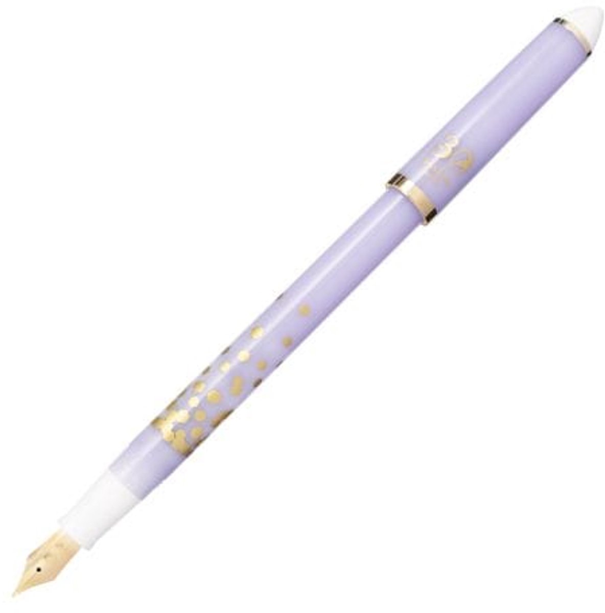 Sailor Fude de Mannen Pen 30th Anniversary Limited Edition Confetti Purple + 14 Cartridges