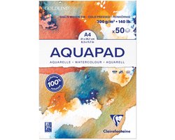 Clairefontaine Goldline Aquapad – A4 – 50 Vellen – 300 g – Aquarelpapier