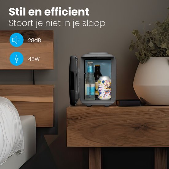 GNCHome Mini-koelkast, roze, met koel- en verwarmingsfunctie, klein, 4 l, voor kamer, cosmetica en auto, make-upkoelkast