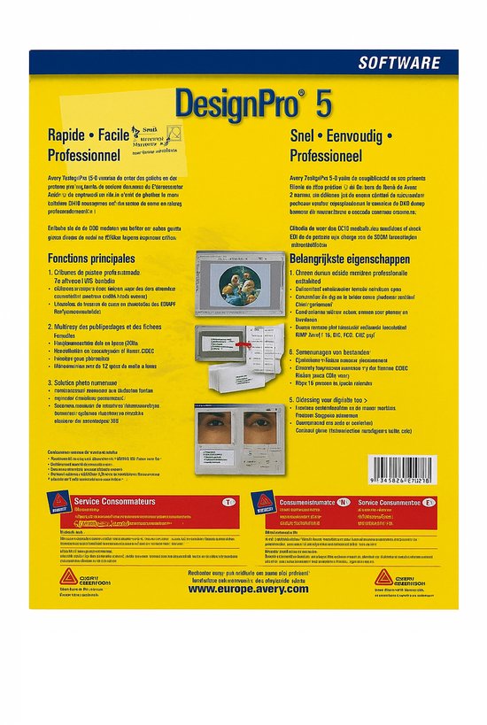 Avery - DesignPro 5 Ontwerp en Print Software - Veel sjablonen ...