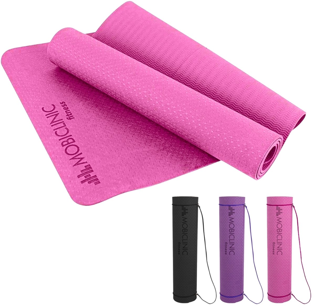Mobiclinic EY-01 - Yoga mat - Sportmatten - Fitnessmatten - Anti-slip - TPE - Eco-vriendelijk - Flexibel - Wasbaar