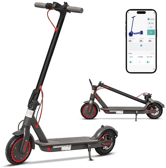 Trottinette électrique AOVOPRO 365GO 8,5 pouces, vitesse jusqu'à 25 km/h, autonomie jusqu'à 25 km, application Smart pour Adultes incluse.