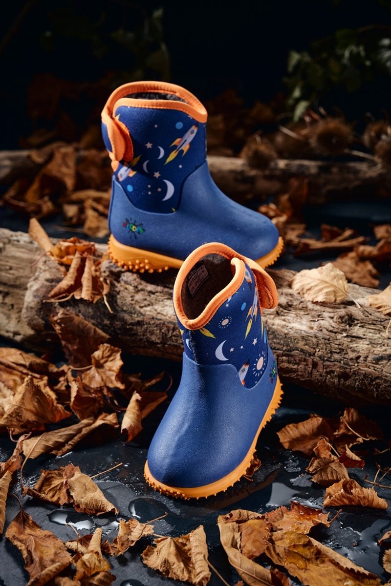 Grubs kinderlaarzen Muddies Puddle Wellies Space Orange-27