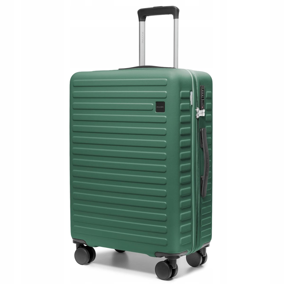 Puccini Munich Middelgrote Koffer Polycarbonaat Groen 64cm