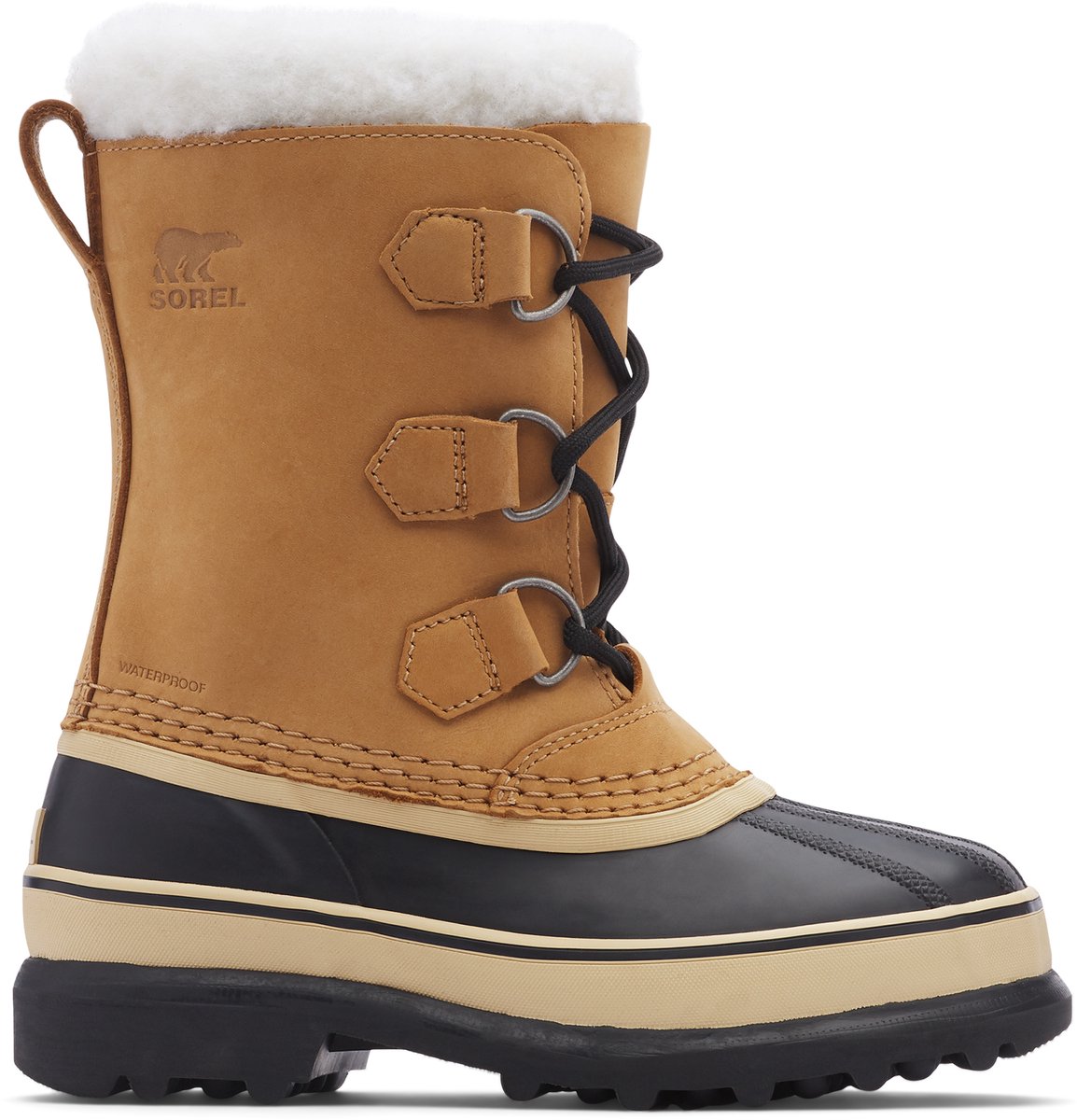 Sorel YOUTH CARIBOU™ WP Youth Unisex Snowboots - Buff - Maat 34