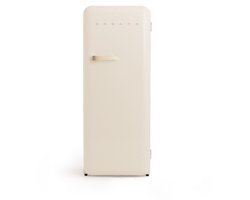 CREATE - Koelkast in retrostijl - Gebroken wit - Handvat Zand - FRIDGE RETRO 281L