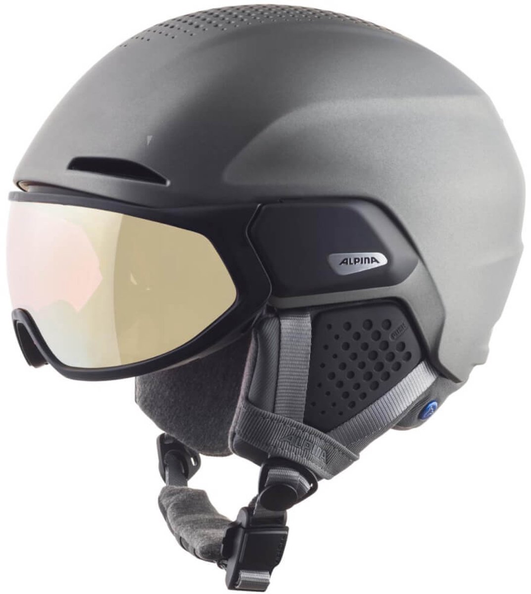 Alpina Alto QV Skihelm Met Photochromic Vizier - Grijs