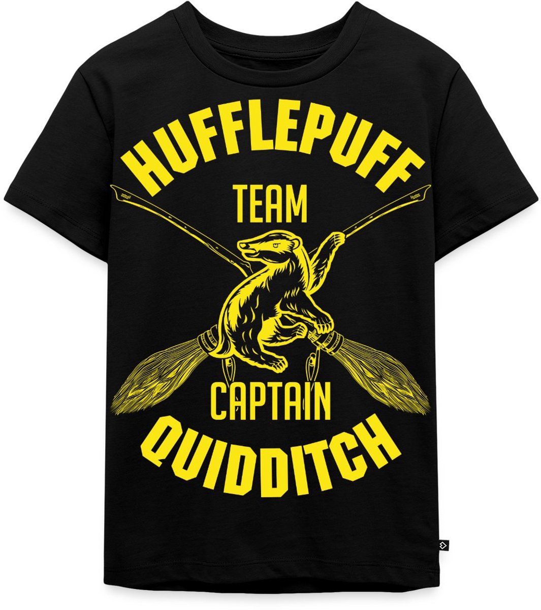 Harry Potter Hufflepuff Team Captain Quidditch Premium T Shirt Kinderen