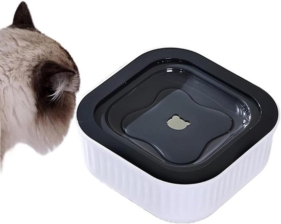 EGoods - Niet morsen honden waterbak met anti-spill design voor puppy's en grote honden.