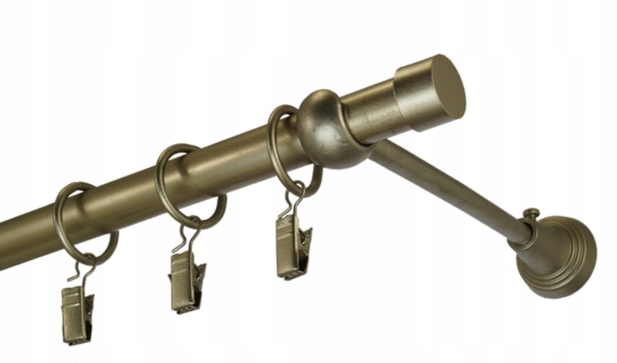 UNO Metalen Gordijnroede 19mm Enkel 100cm