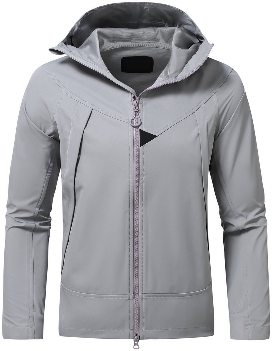 YOUTHUP Jack Waterdicht en Ademend Outdoorjas Grijs