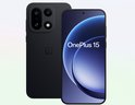 OnePlus 15 telefoon, voor- en achterkant zichtbaar, infinite black.