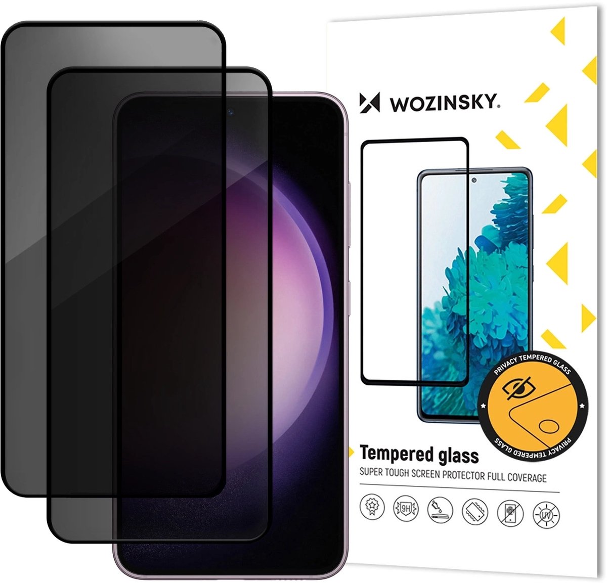 Wozinsky Gehard Glas Privacyglas Voor Samsung Galaxy A06 5G A05 2-Pack