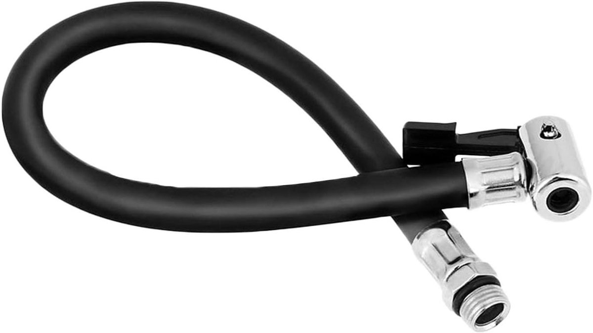 EGoods - Bandenpompslangverlengstuk - 37 cm - Rubber - Auto Fiets Motor - 13 mm buitendraad