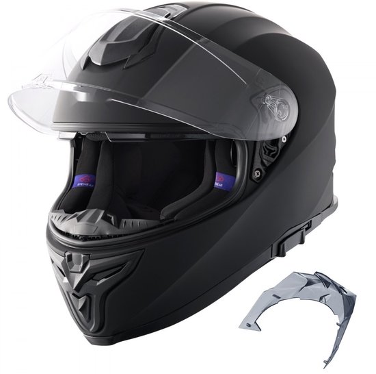Motorhelmen, Modulaire Opklapbare Helm Met Dubbel Vizier, ECE-Gecertificeerde Helm, Scooters Bromfietsen Bluetooth-Integraalhelm Voor Heren En Dames B,XXL=61-62cm
