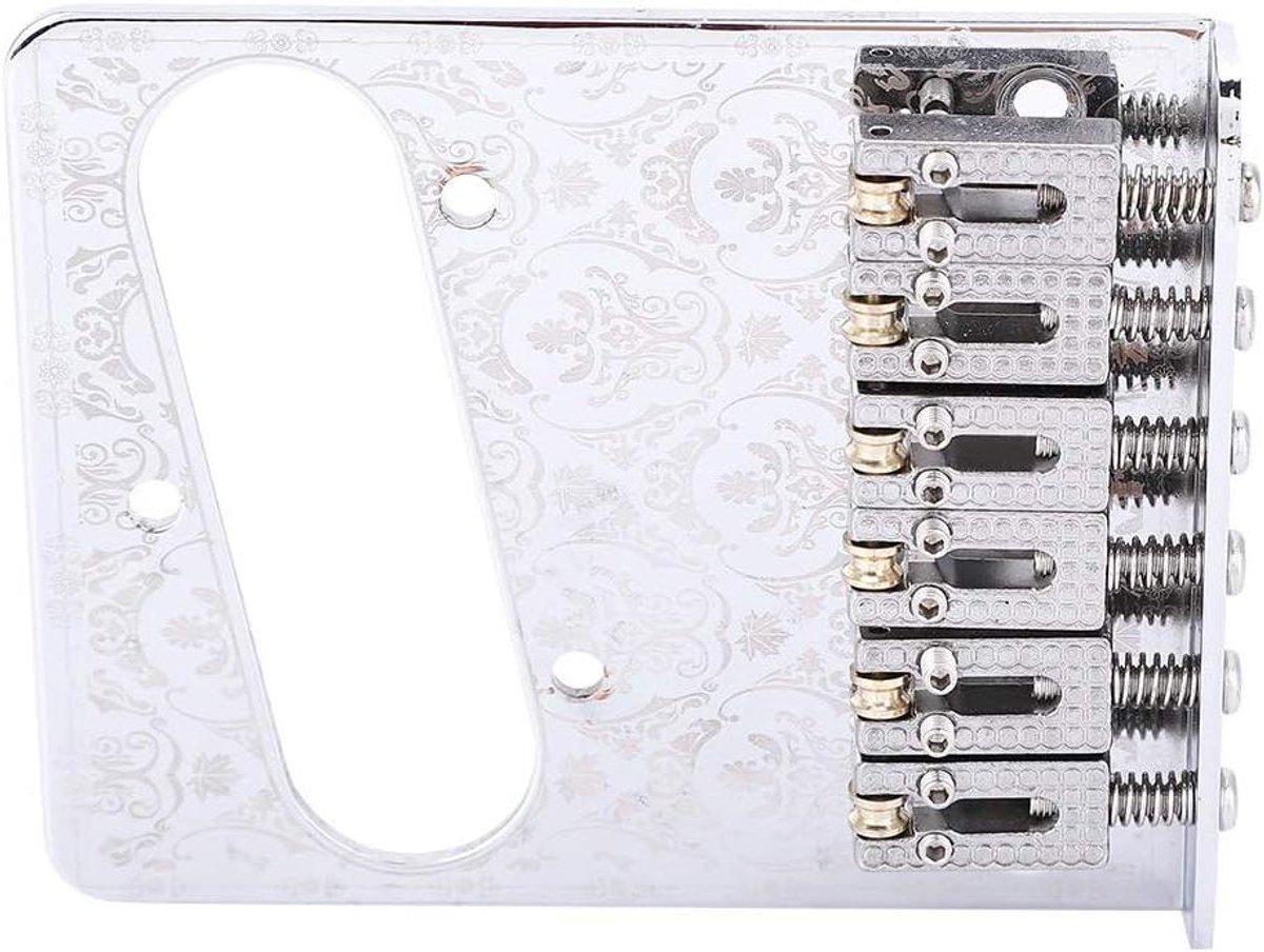 EGoods - Metalen Roller Brug voor TL-gitaar - Chroom Bridge Saddle - Telecaster accessoires
