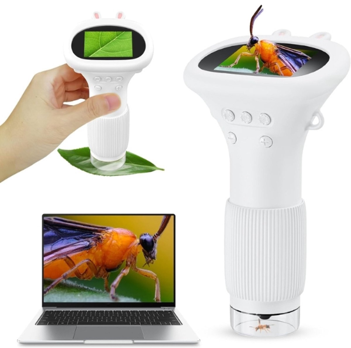 Jojoy - Kinder Microscoop - 200x Vergroting - Foto & Video - Oplaadbaar - Vanaf 3 Jaar - ZOOMORA