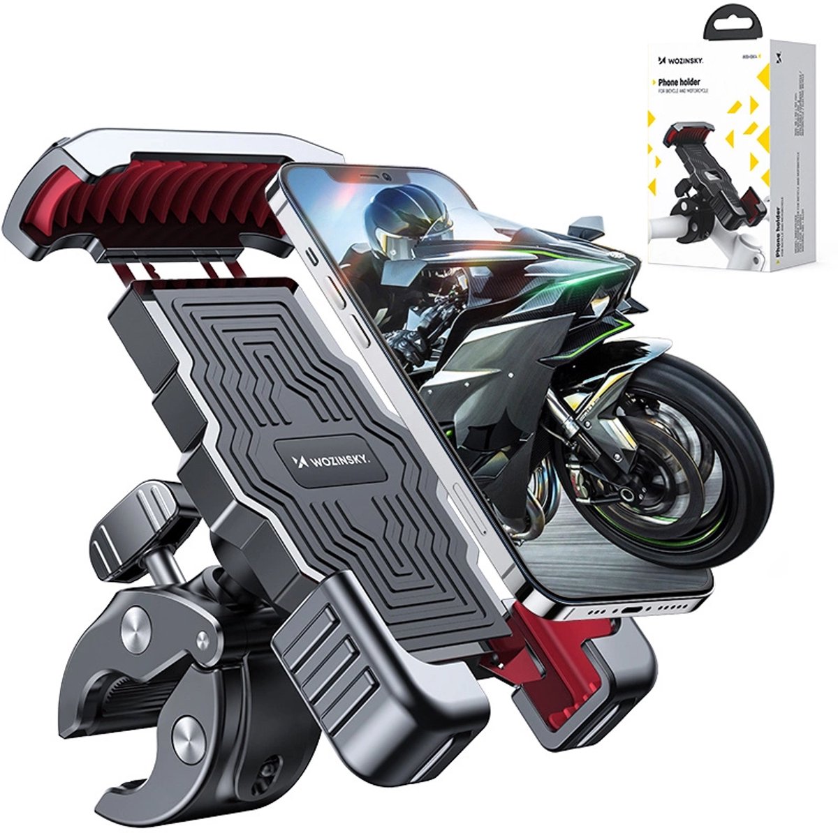 Wozinsky Metalen Telefoonhouder Voor Fiets Wbhbk4 Voor Scooter