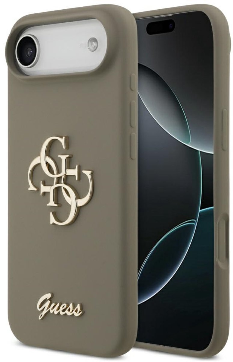 Guess Silicone Big 4G Script Case Voor Iphone Air Beschermend