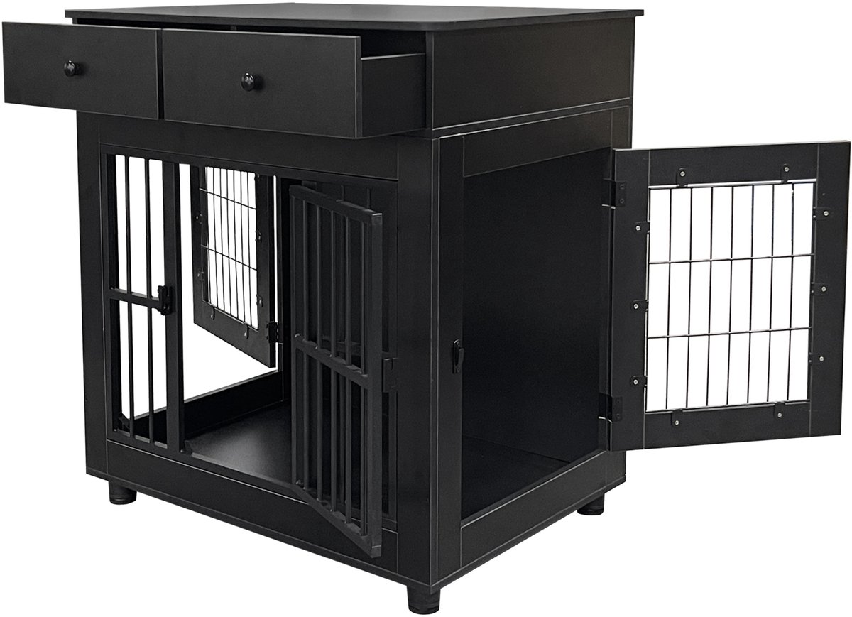 Houten hondenbench L120xD55xH90 cm – Château Rustique
