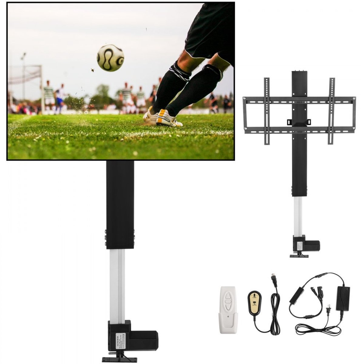 TV-liftbeugel - Automatische TV-standaard - Voor 71–81 cm TV (LCD/LED/Plasma) - Hoogtebereik 77–127 cm - Hoogteverstelbaar - Draagvermogen 60 kg - Stabiel