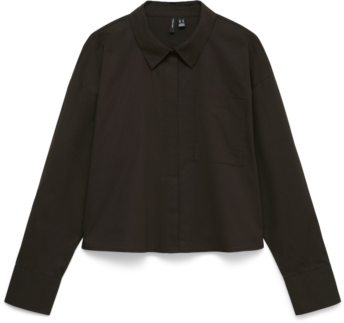 VERO MODA - VMMICHELLE L/S SHORT SHIRT WVN BTQ FR - Dames - Blouses