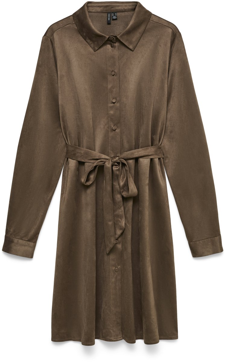 VERO MODA - VMKATTY L/S SHORT SHIRT DRESS WVN - Dames - Mini jurken