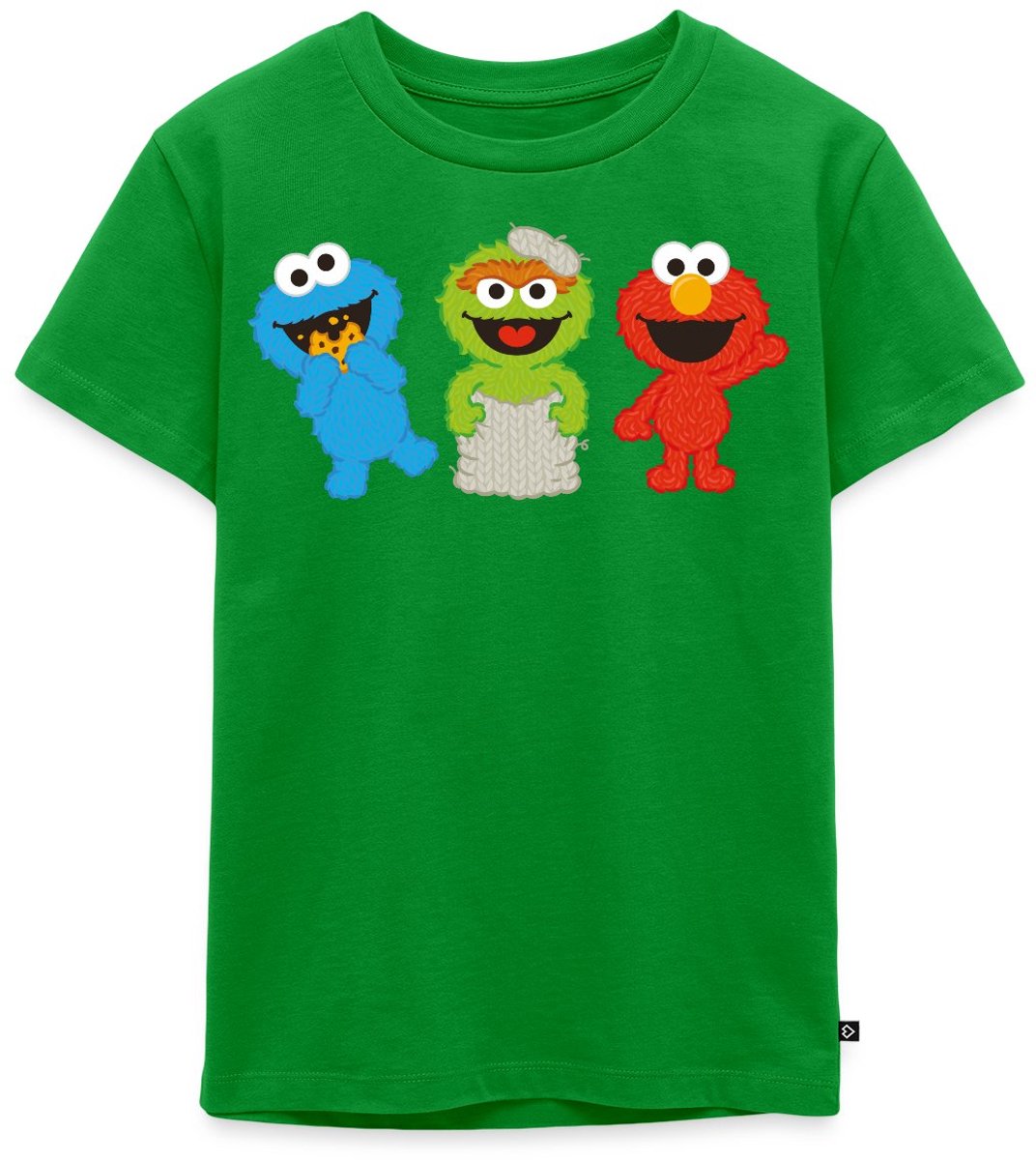 Sesamstraat Baby Koekiemonster Oscar & Elmo Premium T Shirt Kinderen