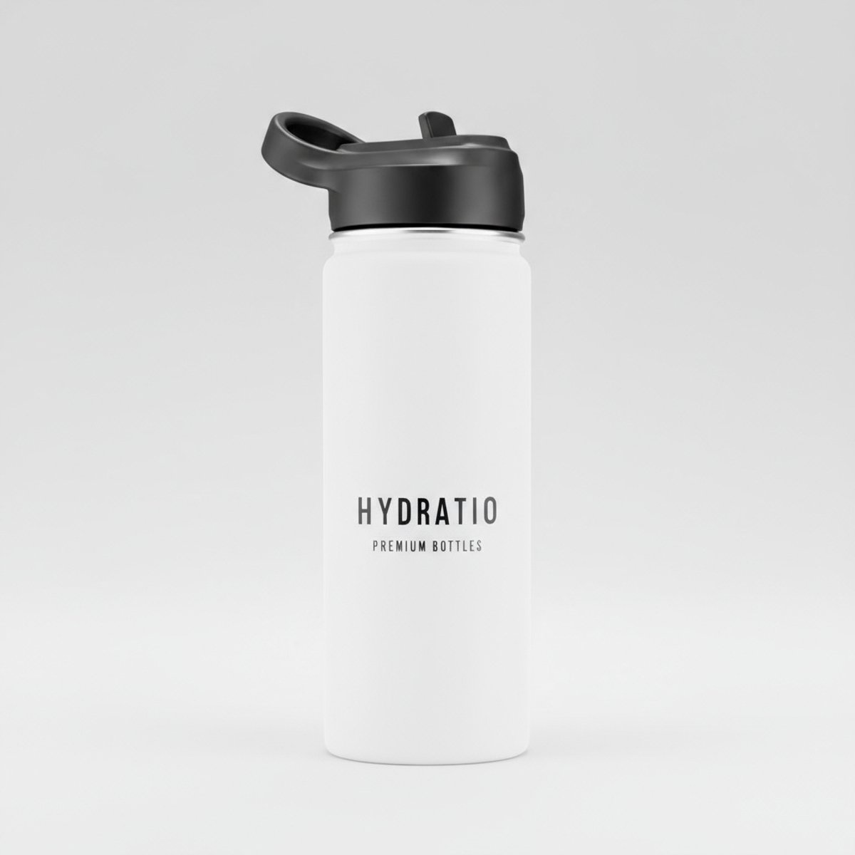 Hydratio Essence Thermosfles 500 ML Arctic White – RVS Drinkfles Dubbelwandig – 24 Uur Koud 12 Uur Warm – Lekvrije Waterfles BPA-Vrij – Thermoskan Travel Mug Isoleerfles – Koffie Thee Sport Kantoor Outdoor Cadeau
