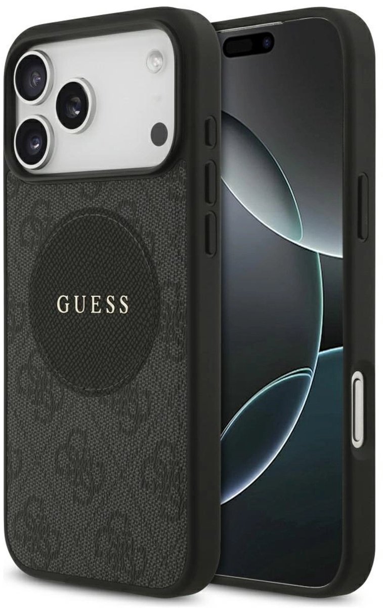 Guess Case 4G Circle Classic Logo Magsafe Voor Iphone 17 Pro Max Luxury