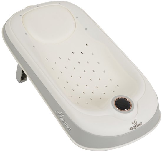 Ergonomische premium babybad Funny Farm aquamarijn 100 cm met badzitje