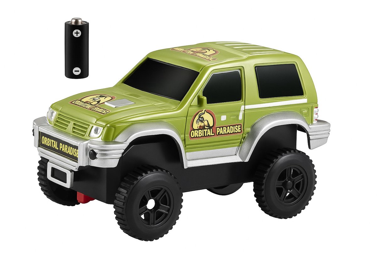 Goodz4All Extra Auto voor Uitbreiding Dinosaurus Flexibele Racebaan Autobaan Inclusief Batterij