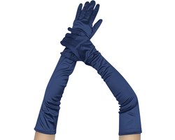 Lange dames handschoenen - extra lange satijnen stretch satijnen handschoenen - vintage feest dameshandschoenen - bruidshandschoenen - geschikt voor bruiden bruiloft opera theekransje