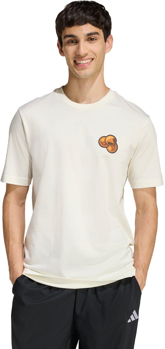 Adidas Sportswear Snack Bubble Gum Graphic T-Shirt Heren Wit