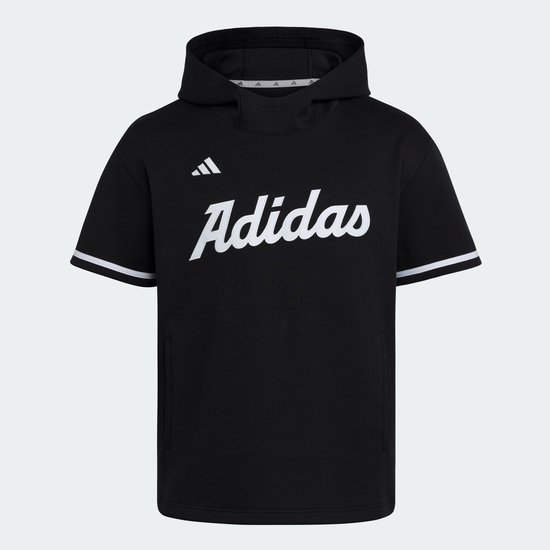 adidas Performance Sweat-shirt à capuche manches courtes adidas Dugout - Unisex - Noir - XS