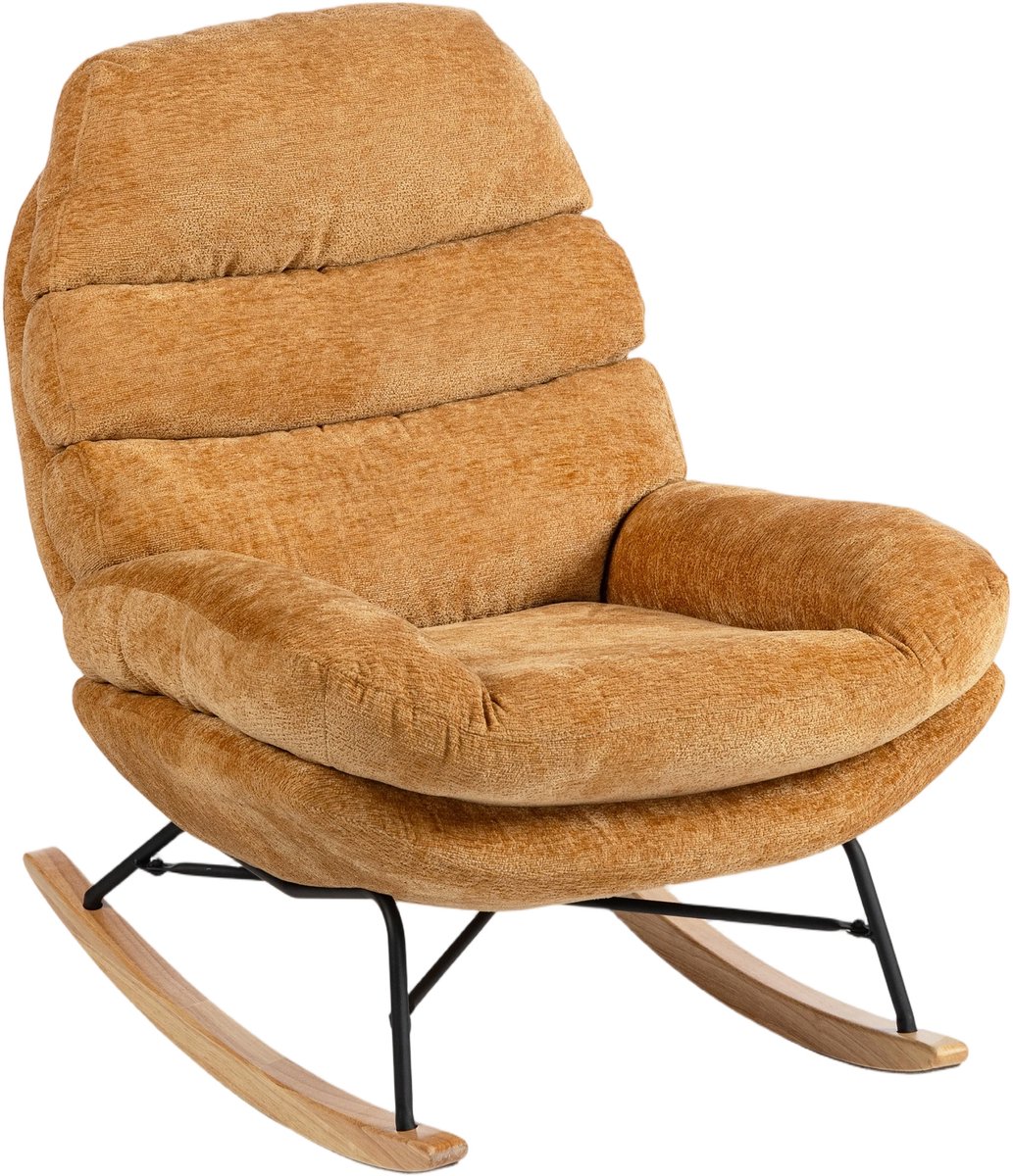 GranMaison Fauteuil - Relaxzetel - Relaxstoel - Relaxfauteuil - Stoel - Met armleuning - Voor één Persoon - Geel