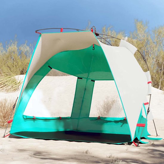 vidaXL - strandtent - 2-persoons - waterdicht - snelontgrendeling - zeegroen van Vidaxl — afbeelding 2