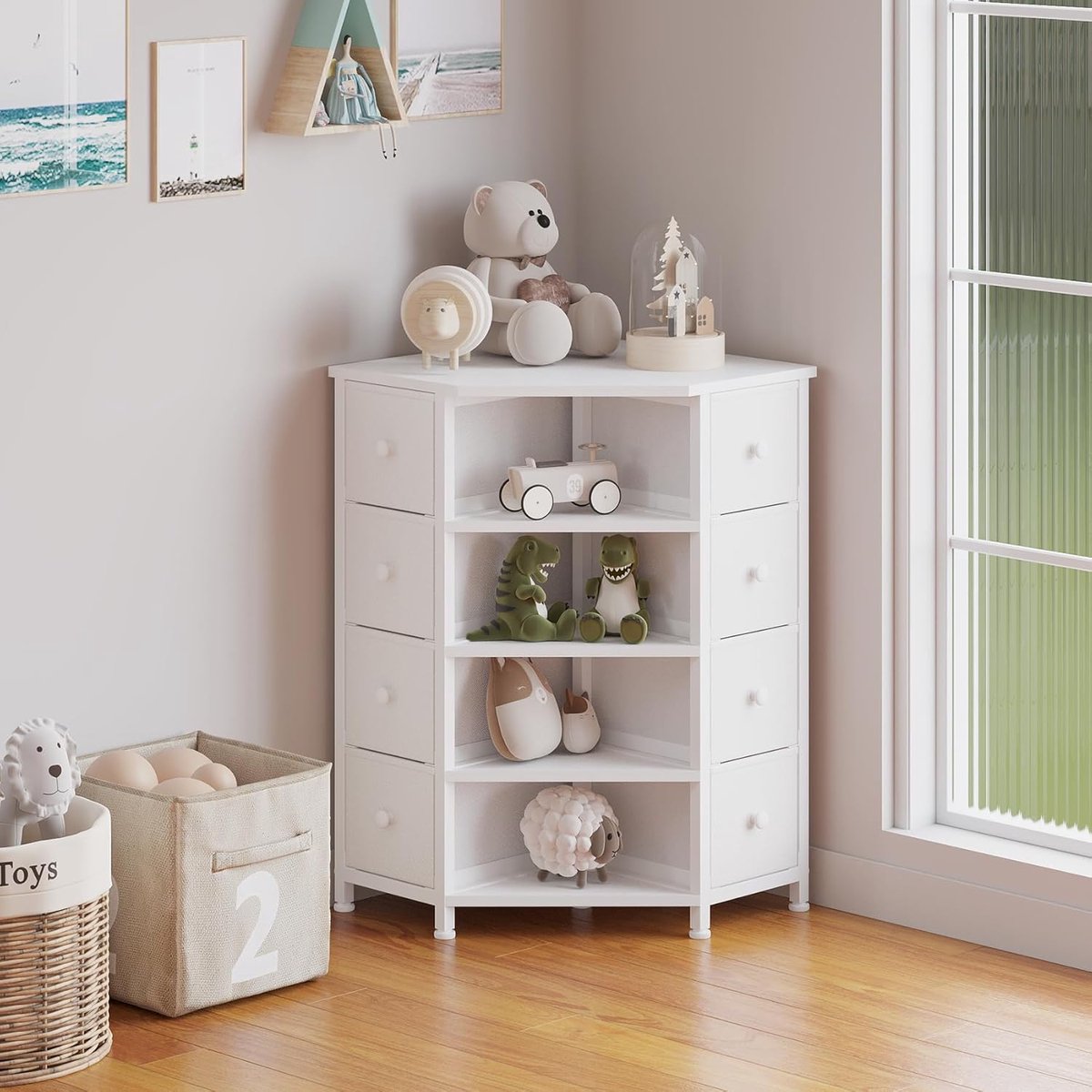 Ladekast 8 Laden - Wit - Medahomestore