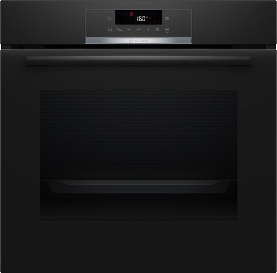 Four à pyrolyse fermeture douce - BOSCH SER4 - HQG572BB3F - Zwart - 8 modes de cuisson - 59,5 x 59,4 x 54,8 cm
