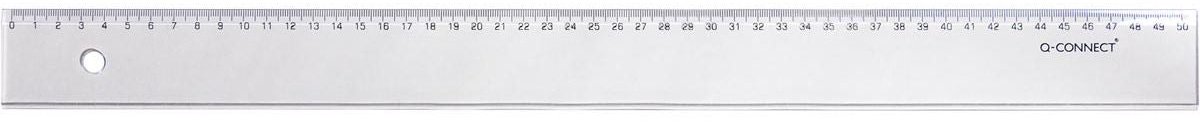 Q-CONNECT meetlat | plastic | in etui | 50 cm