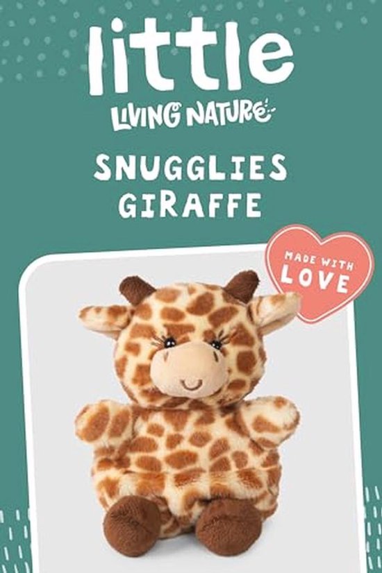 Little Living Nature Snugglies Giraffe pluche dier, collectie safaridieren voor kinderen, zacht en knuffelig speelgoed van Little — afbeelding 2