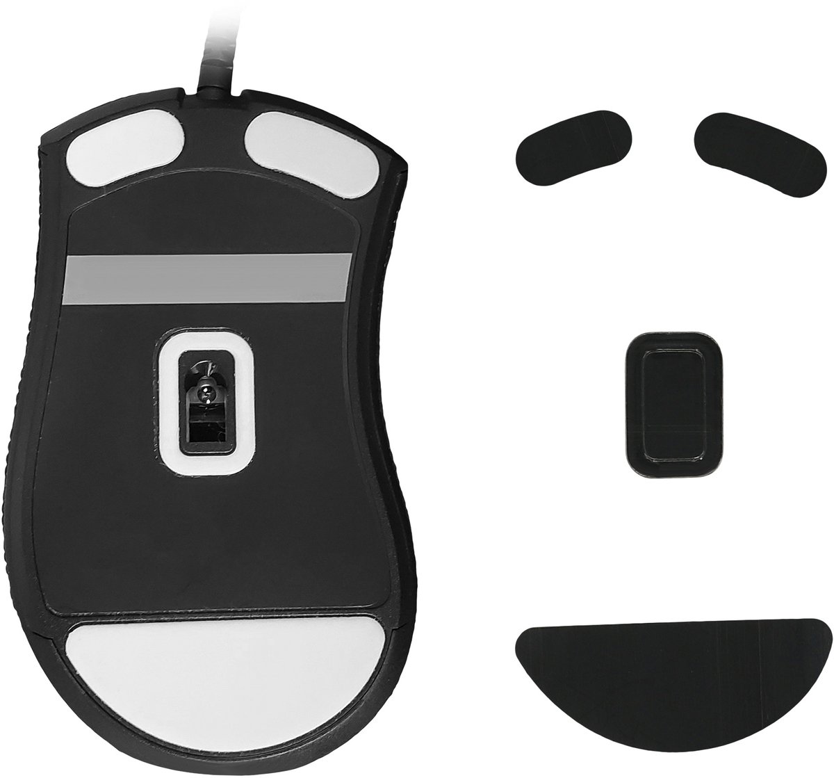 kwmobile muis voeten sticker geschikt voor Razer DeathAdder V2 Mini - Computermuis glijder - Stickers in zwart