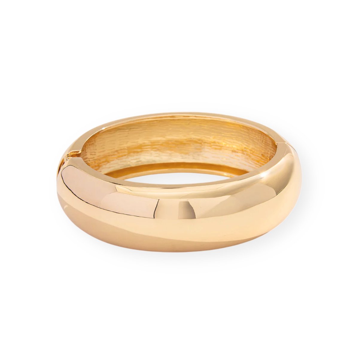 Bold Bangle / Klaparmband - Goudkleurig | 18 x 2 cm | Stainless Steel | Fashion Favorite