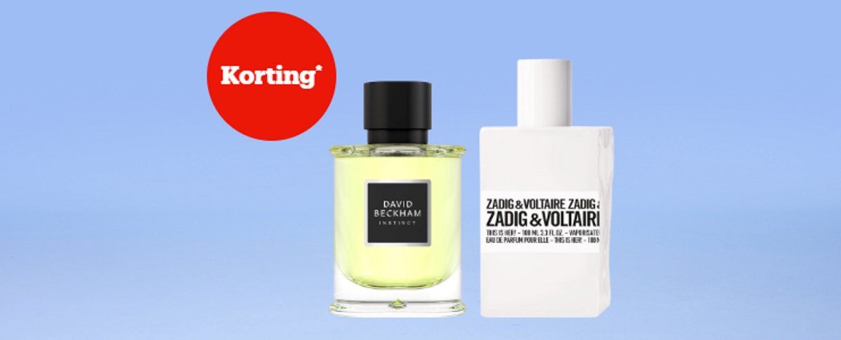 Jusqu'à 20 % de réduction* sur les parfums