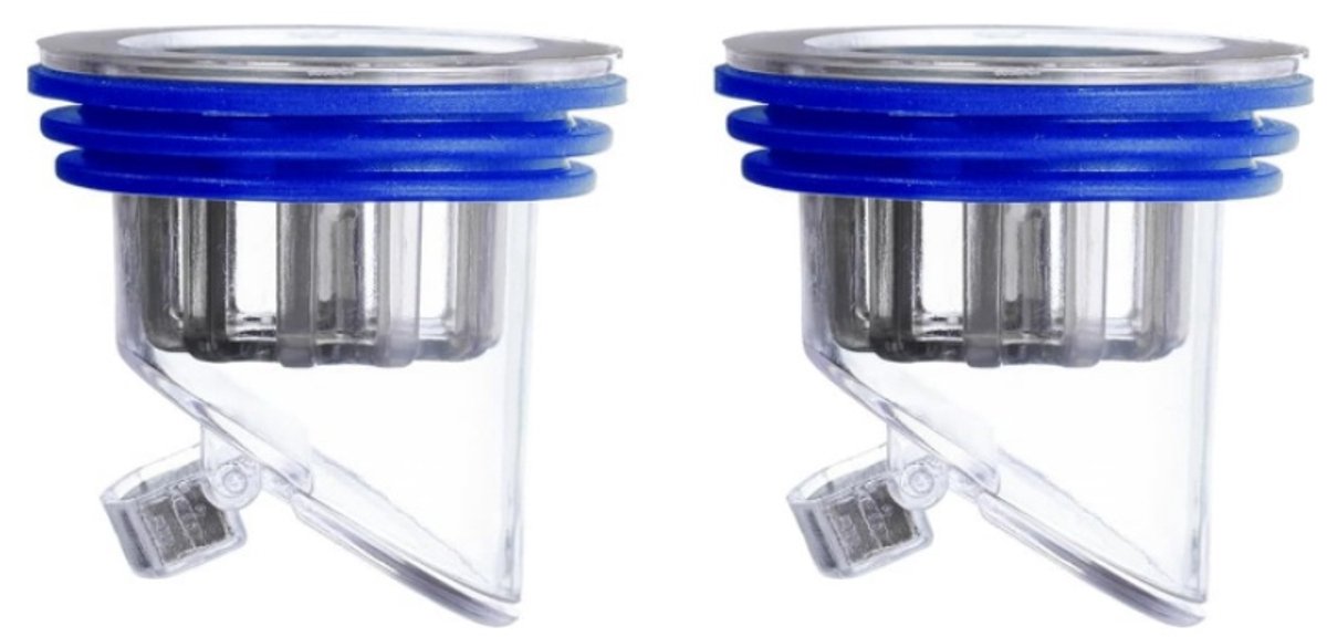 2 Stuks Geurbestendige vloerafvoer - geurafsluiter - vloerafvoer - douchevloer - afvoer - terugslagklep met anti -terugslagventiel - voor douches, badkamers en keukens, geschikt（blauw）