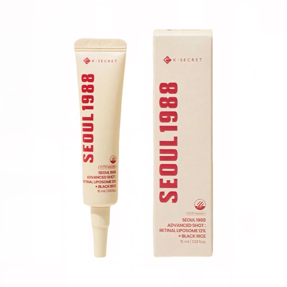 K-Secret - Seoul 1988 - Advanced Shot - Retinal Liposome 12% - Serum - Black Rice - 15 ml - Korean Skincare
