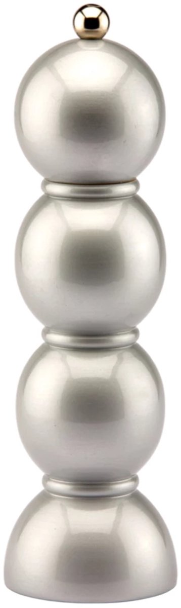 Addison Ross Bobbin peper- of zoutmolen H24cm zilver