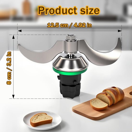 Vervangingsdeegmes voor Thermomix - Mengmes voor TM7, TM6, TM5 - Ideale Compatibele Vervanging voor Vorwerk Thermomix — afbeelding 5