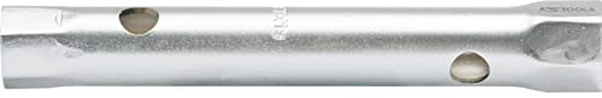 Pijpsleutel - Dubbele ringsleutel - Vastzetten moeren - Holle schacht - 24x26mm - Zilver