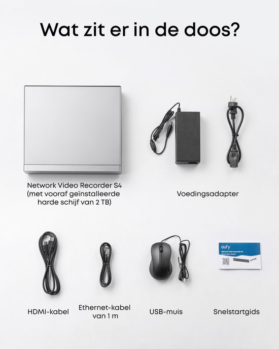 eufy NVR S4 - Network Video Recorder –8 tot 16 kanalen, Lokale AI, Gratis Videozoekfunctie, 24/7 Opname - Bedraad van Eufy — afbeelding 5